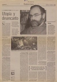 Utopía y desencanto [entrevista] [artículo] Patricio Tapia.