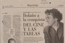 Bolaño a la conquista del cine y las tablas  [artículo] Carolina Etcheverría.