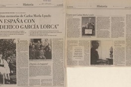 En España con Federico García Lorca  [artículo] C. Morla.