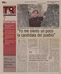 "Yo me siento un poco la candidata del pueblo"  [artículo]Calfui Ñancuheo, Loida.