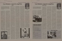 Los Bolaño: especie angelina  [artículo] Ramón Barrientos Arellano.