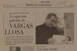 La apuesta ganada de Vargas Llosa  [artículo] Jorge Edwards.