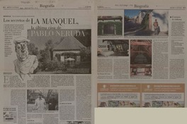 Los secretos de La Manquel, la última casa de Pablo Neruda  [artículo] Marilú Ortiz de Rozas.