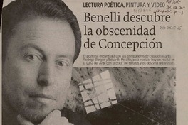 Benelli descubre la obscenidad de Concepción  [artículo] Sebastián Grant del Río.