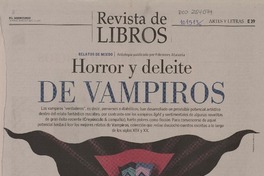 Horror y deleite de vampiros  [artículo] Ignacio Valente.