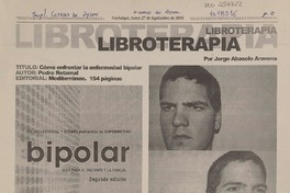Còmo enfrentar la enfermedad bipolar  [artículo] Jorge Abasolo Aravena.