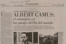 Albert Camus : el extranjero en los parajes del fin del mundo [artículo] Yael Mandler.