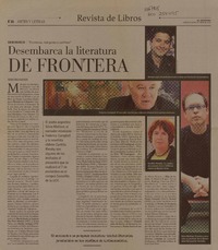 Desembarca la literatura de frontera  [artículo] Pedro Pablo Guerrero