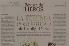 La fecunda posteridad de José Miguel Varas [entrevista]  [artículo] Pedro Pablo Guerrero.