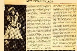 Arte y espectáculos  [artículo] H. E.