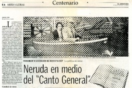 Neruda en medio del "Canto General"  [artículo] Armando Uribe.