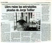 Libro reúne las entrañables picadas de Jorge Teillier  [artículo] Jazmìn Lolas E.