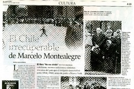 El Chile irrecuperable de Marcelo Montealegre  [artículo] Daniela Silva Astorga.