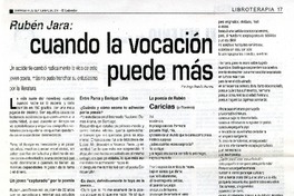 Cuando la vocación puede más (entrevista)  [artículo] Jorge Abasolo Aravena.