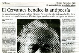 El Cervantes bendice la antipoesía  [artículo] Javier Rodríguez Marcos.