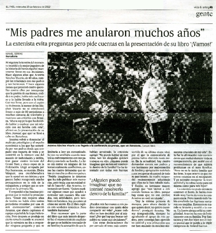"Mis padres me anularon muchos años"  [artículo] Manel Serras.