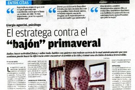 El estratega contra el "bajón" primaveral  [artículo] Fernanda García.