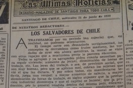 Los salvadores de Chile.  [artículo]