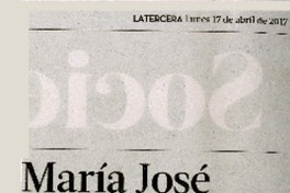 María José Ferrada y un Chile que desapareció  [artículo] Marcelo Simonetti U.