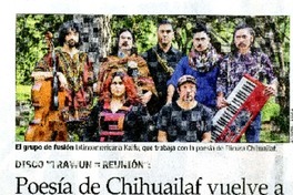 Poesía de Chihuailaf vuelve a resonar en la música chilena  [artículo] Iñigo Díaz.