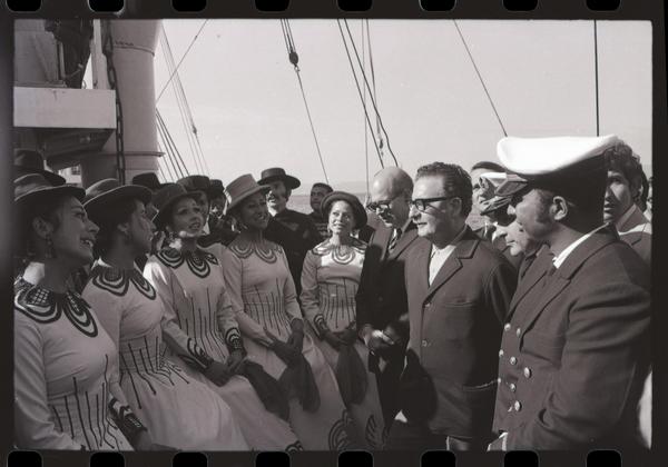 [Celebración a bordo del barco] : Nave Sierra Maestra en Talcahuano