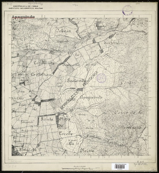 Apoquindo  [material cartográfico] República de Chile. Instituto Geográfico Militar.