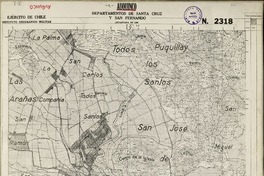 Auquinco Departamentos de Santa Cruz y San Fernando [material cartográfico] : Ejército de Chile. Instituto Geográfico Militar.