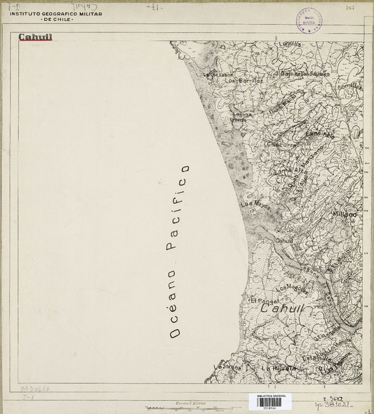 Cahuil  [material cartográfico] Instituto Geográfico Militar de Chile.