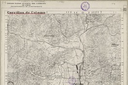 Cerrillos de Catemu  [material cartográfico] Estado Mayor Jeneral del Ejército de Chile. Departamento de Levantamiento.
