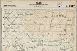 Cocalán Departamento de Cachapoal [material cartográfico] : Ejército de Chile. Instituto Geográfico Militar.