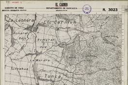 El Carmen Departamento de Rancagua [material cartográfico] : Ejército de Chile. Instituto Geográfico Militar.