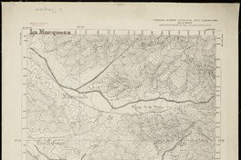 La Marquesa  [material cartográfico] Estado Mayor Jeneral del Ejército de Chile. Departamento de Levantamiento.