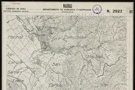 Machalí Departamento de Rancagua y Caupolicán [material cartográfico] : Ejército de Chile. Instituto Geográfico Militar.