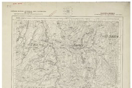 Santa Rosa Departamento de Los Andes i Santiago [material cartográfico] : Estado Mayor Jeneral del Ejército de Chile. Departamento de Levantamiento.