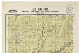 Llay - Llay Quillota San Felipe Valparaíso Santiago [material cartográfico] : Instituto Geográfico Militar de Chile.