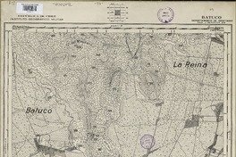 Batuco Departamento de Santiago [material cartográfico] : República de Chile Instituto Geográfico Militar.