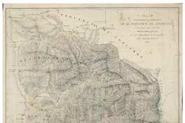Plano topográfico y jeolójico de la Provincia de Aconcagüa