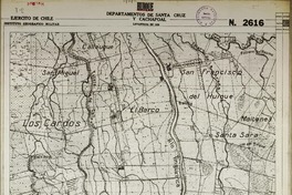 Huique Departamentos de Santa Cruz y Cachapoal [material cartográfico] : Ejército de Chile. Instituto Geográfico Militar.