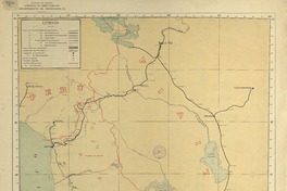Mapa de los ferrocarriles de Chile