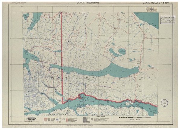 Canal Beagle 5469 : carta preliminar [material cartográfico] : Instituto Geográfico Militar de Chile.