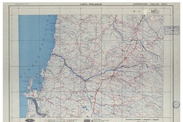 Concepción - Chillán 3673 : carta preliminar [material cartográfico] : Instituto Geográfico Militar de Chile.