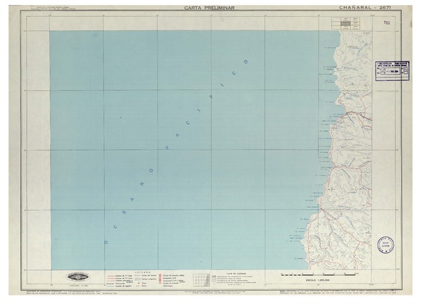 Chañaral 2671 : carta preliminar [material cartográfico] : Instituto Geográfico Militar de Chile.