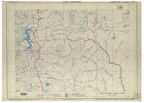 Laguna de la Laja 3771 : carta preliminar [material cartográfico] : Instituto Geográfico Militar de Chile.