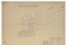 Plano de ubicación Alcerreca Provincia de Parinacota. Comuna Gral. Lagos [material cartográfico] : dibujo Fdo. Canario.