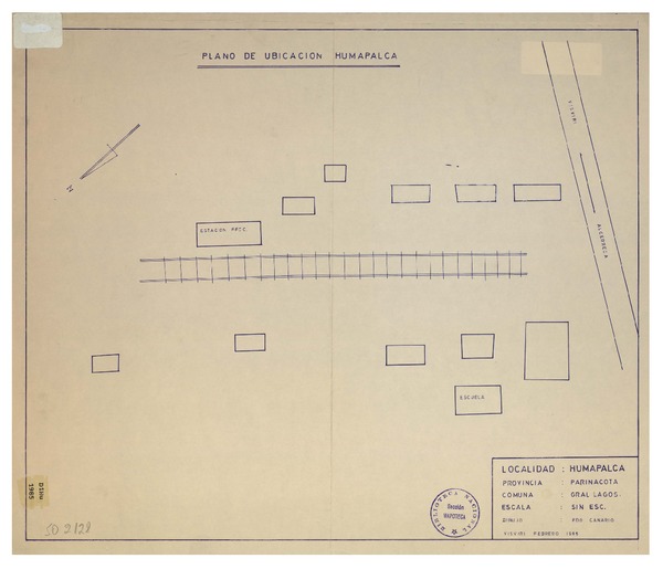 Plano de ubicación Humapalca  [material cartográfico] dibujo Fdo. Canario.