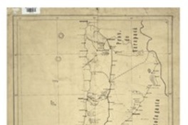 Carta minera de la zona de atracción del ferrocarril longitudinal entre Calera y Pintados con la ubicación de los distintos ramales
