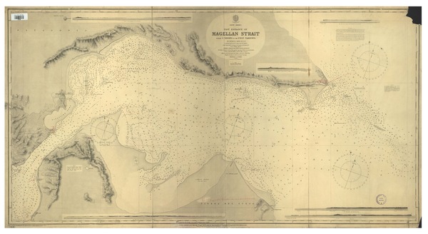 South America East entrance of Magellan Strait from C. Virgenes to the First Narrows