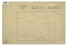 Desvío Barros manzana 3400 [mapa] : Asociación de Aseguradores de Chile, Comité Incendio.