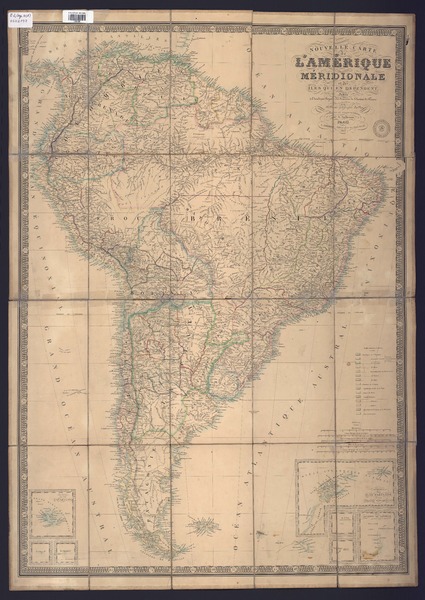 Nouvelle carte de l'Amérique méridionale et des Iles qui en dépendent