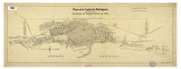 Plano de la ciudad de Antofagasta con la numeración oficial de manzanas